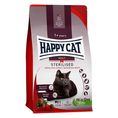 Happy Cat Sterilised Adult hovězí z předhůří Alp 10 kg