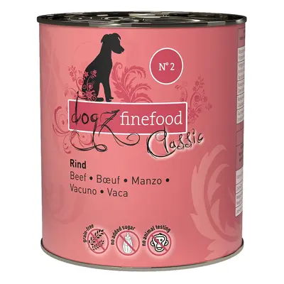 dogz finefood No. 02 hovězí 6 × 800 g