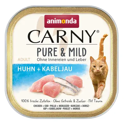 animonda Carny Pure & Mild Adult kuře a treska 32 × 100 g