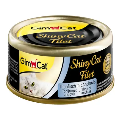 GimCat ShinyCat filé z tuňáka a ančovičky, 6 x 70 g 6x70g