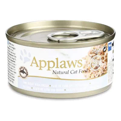 Applaws Cat filety z tuňáka a sýr 24 × 70 g