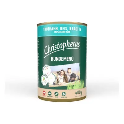 Christopherus krmivo pro psy krocan s rýží a mrkví 24× 400 g