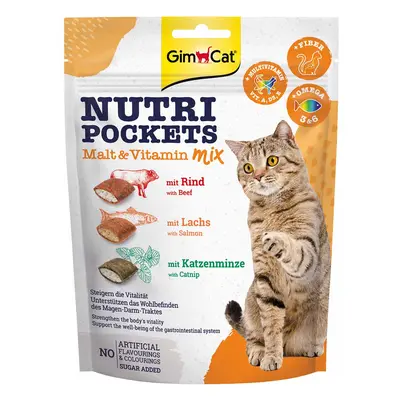 GimCat Nutri Pockets Malt & Vitamin Mix 10 × 150 g