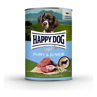 Happy Dog Sensible Puppy jehněčí a rýže, konzerva 6 × 400 g