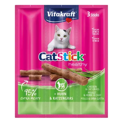 Vitakraft Cat tyčinka mini kuřecí maso, inulin a kočičí tráva 10× 3 ks