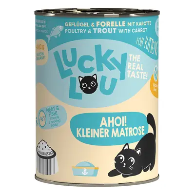 Lucky Lou Lifestage Kitten drůbež a pstruh 6 × 400 g