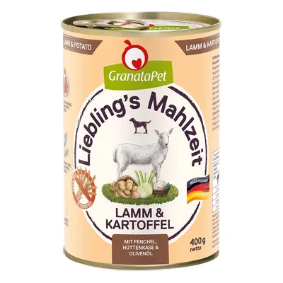 GranataPet Liebling’s Mahlzeit jehněčí a brambory, 400 g 6× 400 g