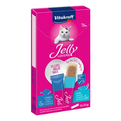 Vitakraft Jelly Lovers losos a platýs 6 × 15 g