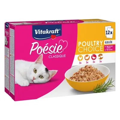 Vitakraft Poésie Poultry Choice v želé, 12× 85 g