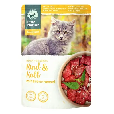 Pure Nature JUNIOR hovězí a jehněčí s kopřivami 12 × 85 g