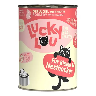 Lucky Lou Lifestage Kitten drůbež 24× 400 g