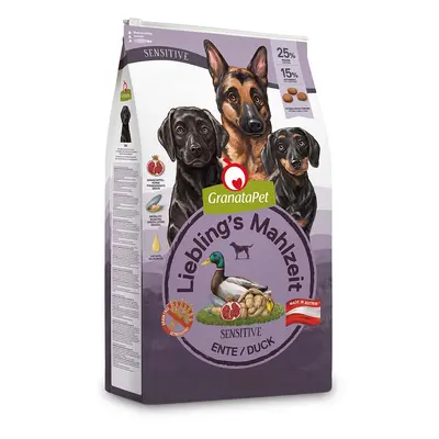 GranataPet Liebling's Mahlzeit Sensitive s kachním masem 2 × 10 kg