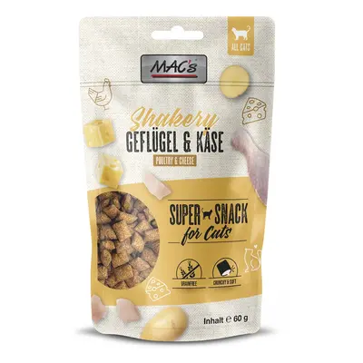 MAC's Cat Shakery Snacks drůbeží a sýr 3 × 60 g