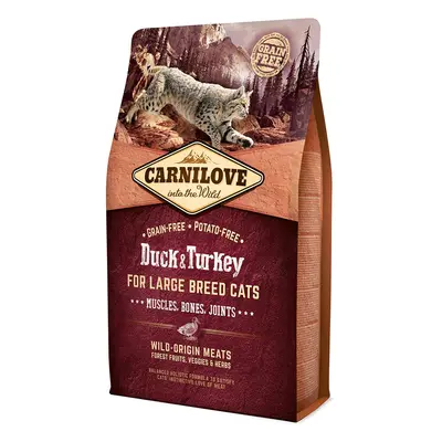 Carnilove Cat Adult Large Breed – kachna a krocan 2 kg