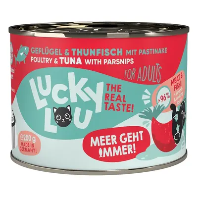 Lucky Lou Lifestage Adult drůbež a tuňák 6 × 200 g