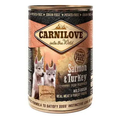 Carnilove Dog – Puppy – losos a krocan 6 × 400 g