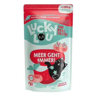 Lucky Lou Lifestage Adult drůbež a tuňák 16 × 125 g