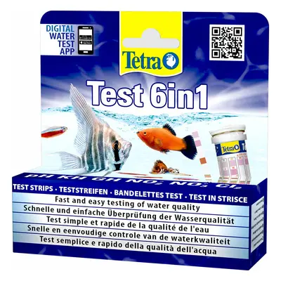 Tetra 6in1 testovací proužky pro sladkou vodu Jednotlivé balení