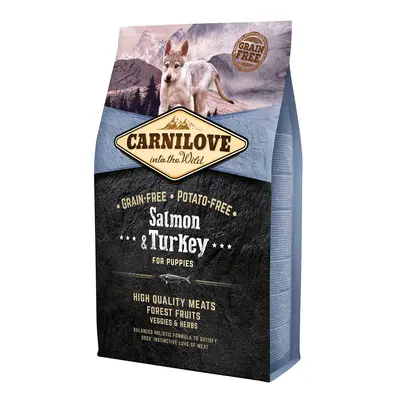 Carnilove Dog Puppy – losos a krocan, 4 kg