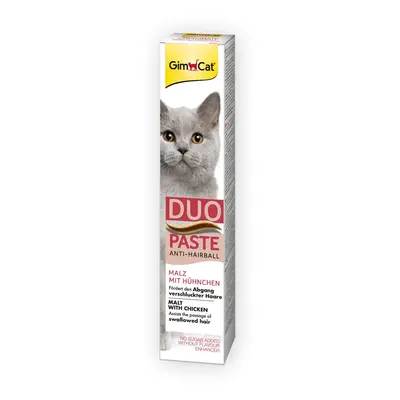 GimCat DUO pasta s maltózou proti bezoárům a s kuřetem, 50 g