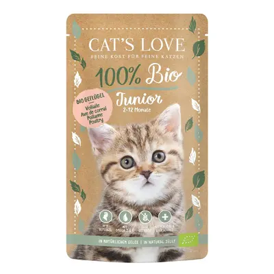 Cat's Love JUNIOR BIO drůbeží 6× 100 g