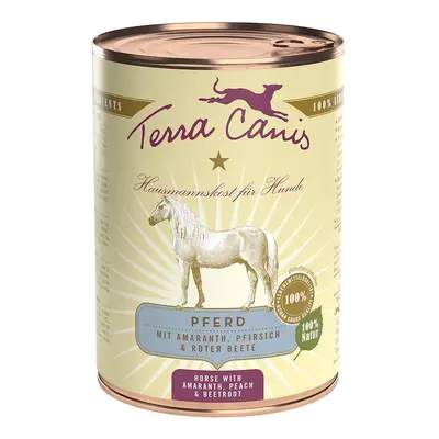 Terra Canis CLASSIC koňské maso s amarantem, broskví a červenou řepou 6 × 400 g