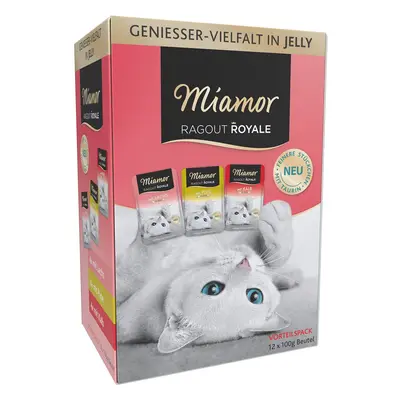 Miamor Ragout Royale Adult s krůtím, lososem a telecím v želé, multibox 48 × 100 g