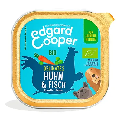 Edgard & Cooper Junior bio kuře a bio ryba 17× 100 g