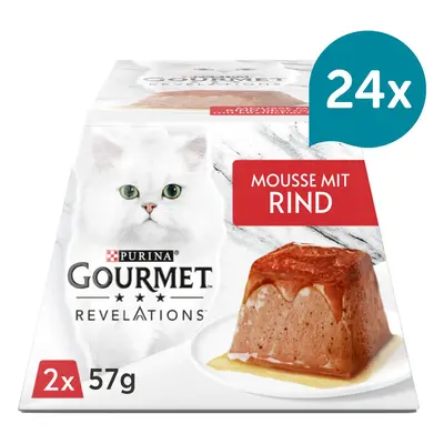 GOURMET Revelations pěna v omáčce, s hovězím masem 24× 2× 57 g