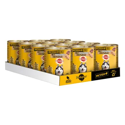 PEDIGREE Protein+ v krůtí a kuřecí paštice 12 × 800 g