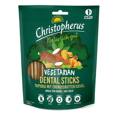 Christopherus Vegetarian – dentální tyčinka – tapioka s arašídovým máslem, 250 g