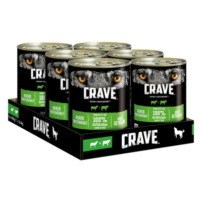 Crave Adult jehněčí a hovězí maso 12 × 400 g