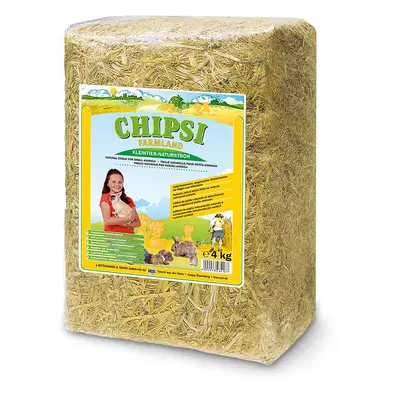 Chipsi podestýlka pro hlodavce Farmland, přírodní sláma 2 × 4 kg