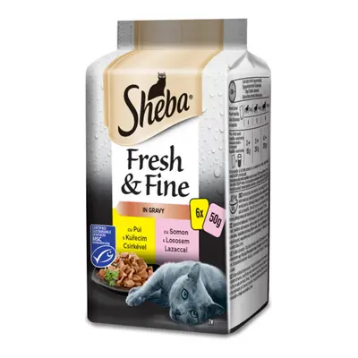 Sheba Fresh & Fine kapsičky mixovaný výběr ve šťávě 72 x 50 g