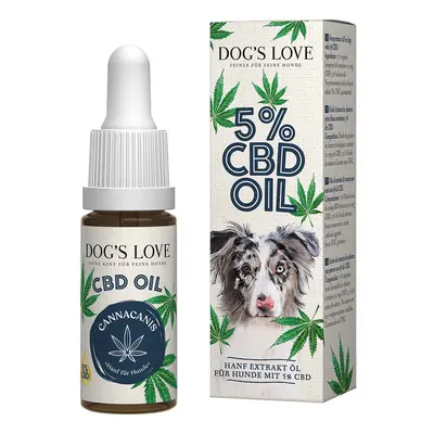 DOG'S LOVE Canna CBD olej, 5 %, 10 ml