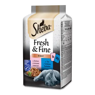 Sheba Fresh & Fine kapsičky rybí výběr ve šťávě 36 x 50 g