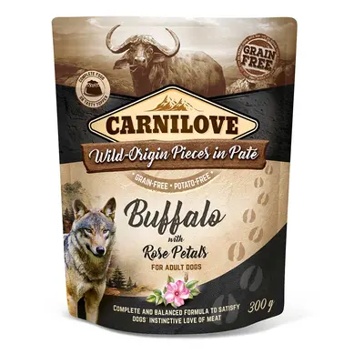 Carnilove Dog kapsička Paté – buvolí maso s lístky růže 12× 300 g