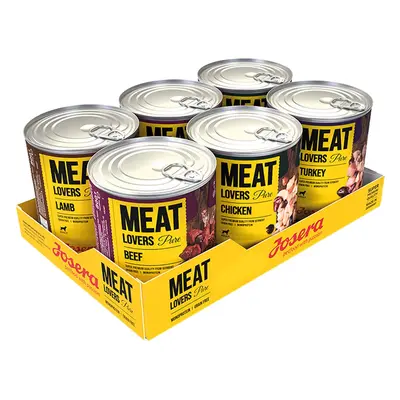 Josera Meatlovers Pure, kombinované balení, 6× 800 g