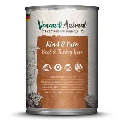 Venandi Animal – hovězí a krůta 24× 400 g