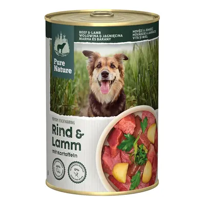 Pure Nature ADULT hovězí a jehněčí s bramborami 6 × 400 g