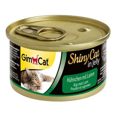 GimCat ShinyCat kuřecí a jehněčí 24 × 70 g