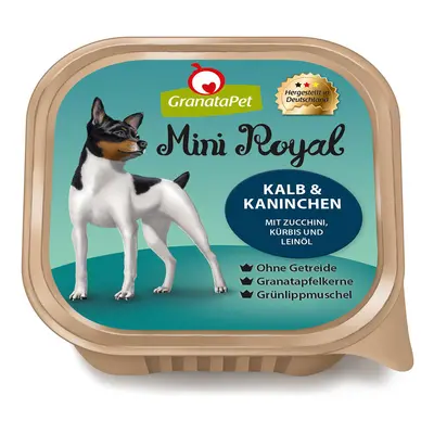 GranataPet Mini Royal s telecím masem a králíkem 22 × 150 g