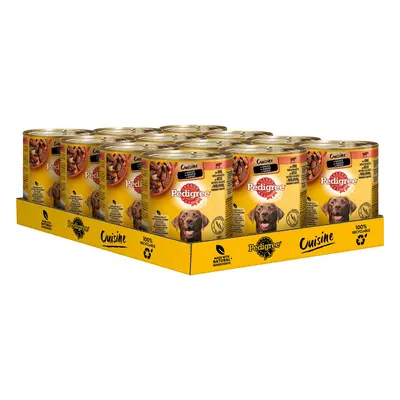 PEDIGREE Cuisine hovězí, nudle, mrkev v omáčce 12 × 800 g