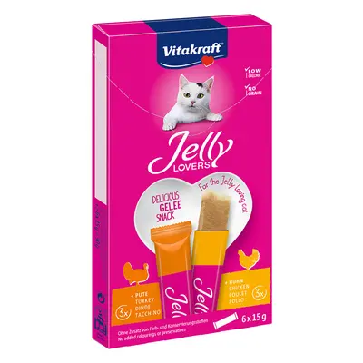 Vitakraft Jelly Lovers kuře a krůta 6 × 15 g