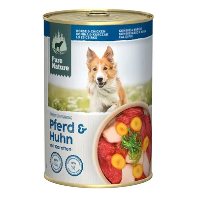 Pure Nature ADULT koňské a kuřecí s mrkví 6 × 400 g