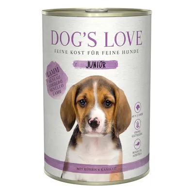 Dog's Love Junior jehněčí maso se špenátem a heřmánkem 6 × 400 g