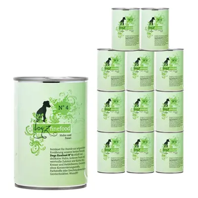 dogz finefood No. 4 kuřecí a bažant 12 × 400 g