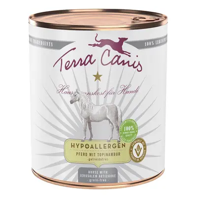 Terra Canis HYPOALLERGEN – koňské maso s topinambury, bez přídavku obilovin 6 × 800 g