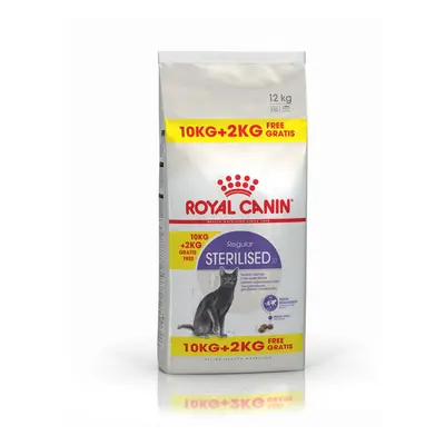 ROYAL CANIN STERILISED granule pro kastrované kočky 10 kg + 2 kg zdarma