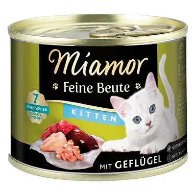 Miamor Feine Beute Kitten – Drůbež 24 × 185 g